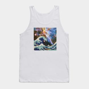 The Great Wave - Hokusai - Galaxy Tank Top